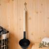 Picture of Black Aluminium Alloy Sauna Ladle, Long Handle Water Scoop, Finnish Sauna Room Tool