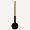 Picture of Sauna Bamboo Handle Water Ladle, Long Handle, Black, for Sauna and SPA
