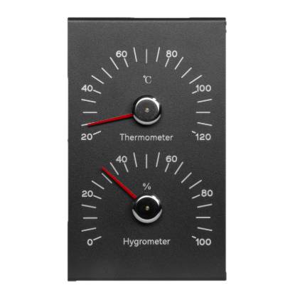 Picture of Sauna Thermo-Hygrometer, High Temperature Resistant Wall Mounted Temperature and Humidity Gauge