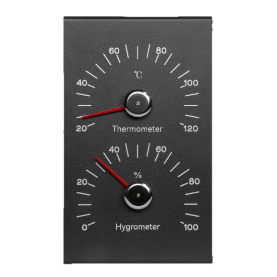 Picture of Sauna Thermo-Hygrometer, High Temperature Resistant Wall Mounted Temperature and Humidity Gauge