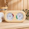 Picture of Sauna Thermo-Hygrometer, Timber Dual Dial Thermometer and Hygrometer, Sauna Accessory