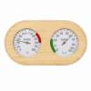 Picture of Sauna Thermo-Hygrometer, Timber Dual Dial Thermometer and Hygrometer, Sauna Accessory