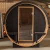 Picture of Customisable Outdoor Barrel Sauna Cabin, Painted Spruce or Red Cedar