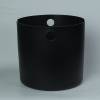 Picture of Black Aluminium Sauna Bucket with Wooden Ladle, Nordic Finnish Sauna Accessory, High-Temperature Resistant