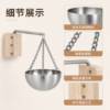 Picture of Wall Mounted Timber Sauna Sand Timer, Dual Scale Glass Hourglass