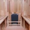 Picture of Caisheng Outdoor Red Cedar Round Barrel Sauna, Traditional Dry Steam Cabin
