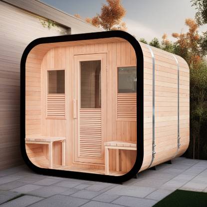 Picture of Portable Outdoor Dry Sauna Cabin for Hotels and B&B, Customisable Size, Sweat Room