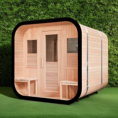 Movable Outdoor Dry Sauna Cabin for Hotels and B&B, Customisable Size