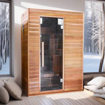 Picture of Single Person Canadian Hemlock Sauna, Commercial Far Infrared Room for Hotels and Clubs