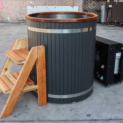 Customisable Round 304 Stainless Steel Liner Cold Plunge Soaking Tub for Indoor or Outdoor Use