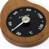 Picture of Sauna Wooden Thermometer, Solid Timber Teardrop Shape, Dry Sauna Thermometer