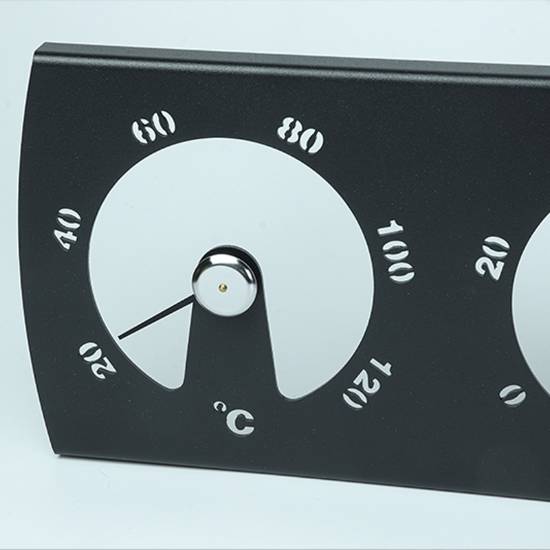 Picture of Wall-Mounted High-Temperature Thermo-Hygrometer, Dual Dial for Sauna and Steam Rooms