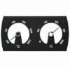 Picture of Wall-Mounted High-Temperature Thermo-Hygrometer, Dual Dial for Sauna and Steam Rooms