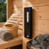 Picture of Wall Mounted Timber Sauna Hourglass, Dual Scale Glass Timer, Commercial Sauna Accessory