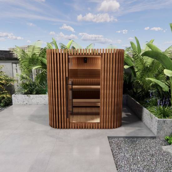 Picture of Customisable Modular Movable Outdoor Far Infrared Sauna Cabin, Dry Steam Room
