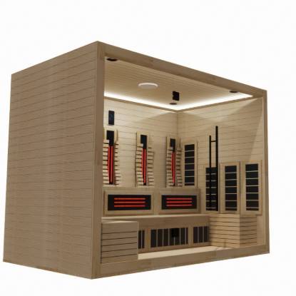 Picture of Customisable Spruce, Hemlock and Red Cedar Prefabricated Dry and Infrared Sauna Rooms, Various Sizes and Shapes