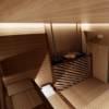 Picture of Custom Indoor Sauna Room, Hemlock, Red Cedar or Spruce, Irregular Shape Sauna