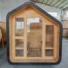 Picture of Customisable Prefabricated Outdoor Sauna Cabin with Heater, White Pine, Carbonised White Pine, Red Cedar
