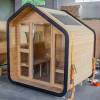 Picture of Customisable Prefabricated Outdoor Sauna Cabin with Heater, White Pine, Carbonised White Pine, Red Cedar