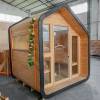 Picture of Customisable Prefabricated Outdoor Sauna Cabin with Heater, White Pine, Carbonised White Pine, Red Cedar