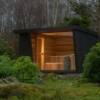 Picture of Modular Outdoor Dry Sauna, Red Cedar, Hemlock or Spruce, Wood-Fired Heater, Customisable