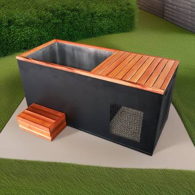 Customisable 304/316 Stainless Steel Cold Plunge Tub, 3-42°C Hot and Cold, Gym Recovery