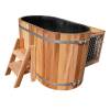Picture of Sauna Cold Plunge Tub, Customisable Size, 304/316 Stainless Steel Liner, Red Cedar Skirt