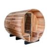 Picture of Customisable Outdoor Barrel Sauna, Red Cedar or Spruce, Electric or Wood-Fired Heater Option