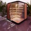 Picture of Customisable Modular Movable Outdoor Sauna Cabin, Dry Steam Room with Sauna Heater