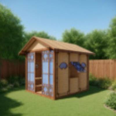 Customisable Demountable Outdoor Sauna Cabin, New Chinese Style, Hemlock Timber