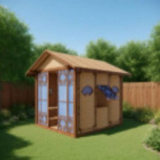 Picture of Customisable Demountable Outdoor Sauna Cabin, New Chinese Style, Hemlock Timber