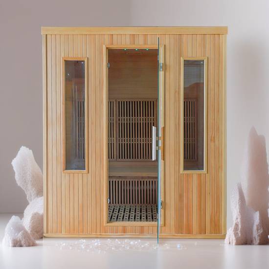 Picture of Customisable Prefabricated Hemlock Sauna Room for Commercial, Home and Hotel Use