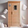 Picture of Single Person Canadian Hemlock Sauna, Commercial Far Infrared Room for Hotels and Clubs