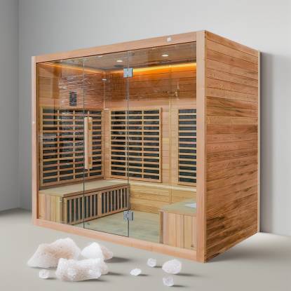 Picture of Single Person Canadian Hemlock Sauna, Commercial Far Infrared Room for Hotels and Clubs