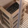 Picture of Customisable Modular Pentagon Hemlock Traditional Dry Sauna Room with Sauna Heater