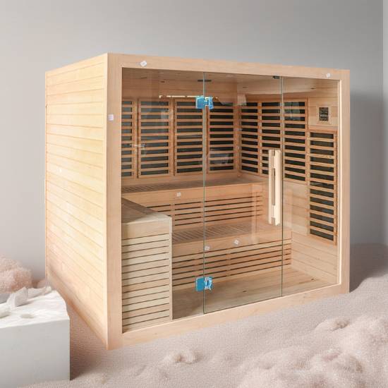 Picture of Single Person Canadian Hemlock Sauna, Commercial Far Infrared Room for Hotels and Clubs