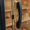 Picture of Portable Outdoor Carbonised Spruce Round Sauna Cabin, Movable Wooden Hut for B&B