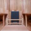 Picture of Caisheng Outdoor Red Cedar Round Barrel Sauna, Traditional Dry Steam Cabin