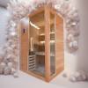 Picture of Customisable Hemlock Traditional Dry Sauna with WiFi Smart Control Panel and Sauna Heater