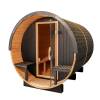 Picture of Custom White Pine Spruce Outdoor Barrel Sauna Cabin for Hotels, Villas and Guesthouses
