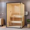 Picture of Custom Spruce Prefabricated Home Sauna Room with Heater and Free Thermo-Hygrometer