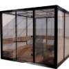 Picture of Large Customisable Modular Glass Steam Sauna Room, Double Laminated Glass, Stainless Steel Profile