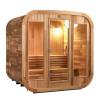 Picture of Portable Outdoor Prefabricated Square Barrel Sauna, Customisable, Corrosion and Moisture Resistant Traditional Dry Sauna