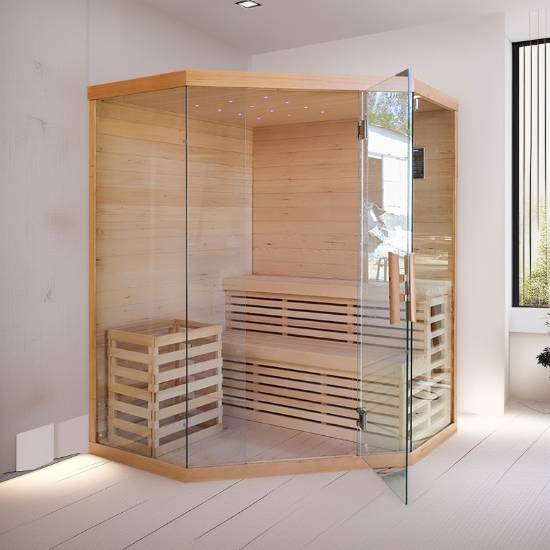 Picture of Customisable Prefabricated Sauna Room for Home, Hotel and Villa with WiFi App-Controlled Heater