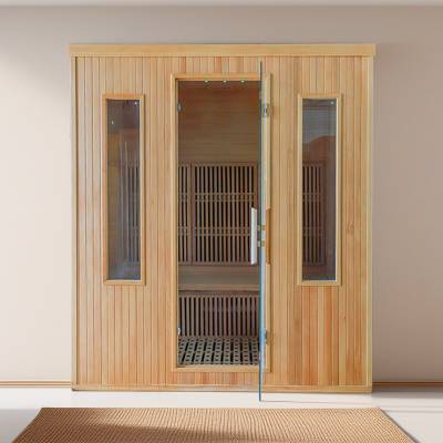 Single Person Canadian Hemlock Sauna, Commercial Far Infrared Room for Hotels and Clubs