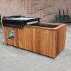 Picture of Caisheng Sauna Cold Plunge Tub, Customisable 304 Stainless Steel Liner with Red Cedar Skirt