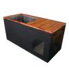 Picture of Single Person Small Ice Bath Tub, Custom 304 Stainless Steel Liner Cold Plunge