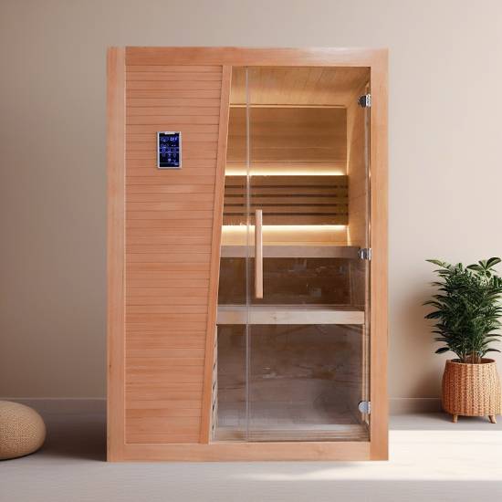 Picture of Customisable Modular Hemlock Dry Sauna, Indoor Traditional, Phone Control with Smart Panel