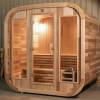 Picture of Portable Outdoor Prefabricated Square Barrel Sauna, Customisable, Corrosion and Moisture Resistant Traditional Dry Sauna