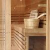 Picture of Portable Outdoor Prefabricated Square Barrel Sauna, Customisable, Corrosion and Moisture Resistant Traditional Dry Sauna